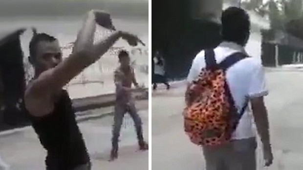 Un Mat N Recibe Su Merecido Al Pegar A Otro Chico Y Burlarse De Su Mochila Mibrujula Com