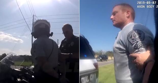 Momento en el que la Policía de Florida detiene a un hombre que se estaba haciendo pasar por policía